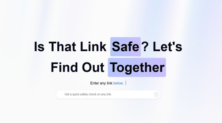 URL Checker Website Landing Page.